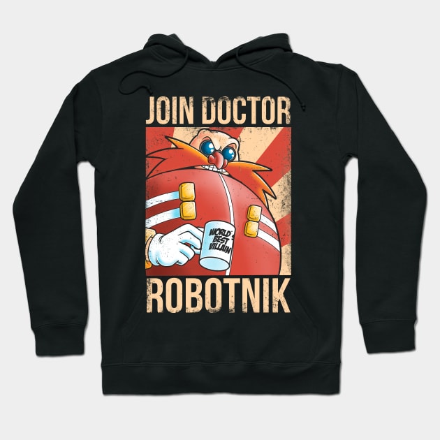 Join Dr Robotnik Hoodie by Cromanart